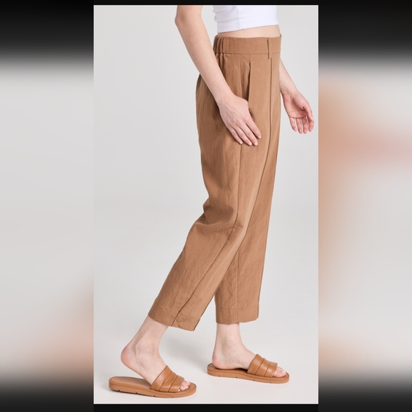 Vince Pants - Vince Mid Rise Pleat Front Pull On Pants